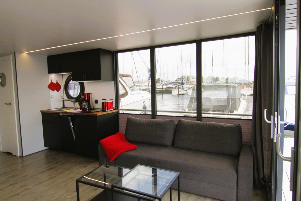 Hausboot Fjord Nordstern Mit Dachterrasse In Schleswig酒店 外观 照片